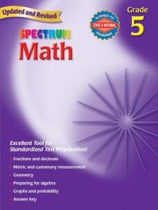Rich Results on Google's SERP when searching for 'Spectrum Math Workbook 5'