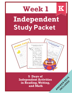 kindergarten-independent-study-packet-week-1